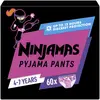 Image de Ninjamas Pyjama Pants Fille, 60 Sous-vêtement De Nuit, 4-7 Ans, Paquet 1 Mois Multicouleur
