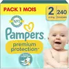 Image de 240 Couches Premium Protection, Taille 2, 4-8 Kg Blanc