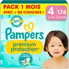 Image de 174 Couches Premium Protection, Taille 4, 9-14 Kg Blanc