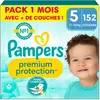 Image de 152 Couches Premium Protection, Taille 5, 11-16 Kg Blanc