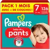 Image de 126 Couches-culottes Baby-dry Taille 7, 17kg +, Blanc