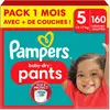 Image de 160 Couches-culottes Baby-dry, Taille 5, 12-17 Kg Blanc