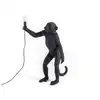 Image de Seletti THE MONKEY LAMP BLACK STANDING