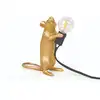 Image de Seletti MOUSE LAMP GOLD STEP