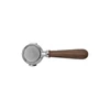 Image de Porte-filtre sans fond avec poignée en bois de noyer Lelit PLA580W
