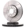 Image de BREMBO 09.9145.75 Disque de frein rainuré, revêtu, avec vis/boulons