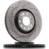 Image de BREMBO 09.A813.11 Disque de frein perforé/ventilé de l'intérieur, revêtu, à haute teneur en carbone, avec vis/boulons