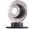 Image de BREMBO 09.9752.75 Disque de frein rainuré, revêtu, à haute teneur en carbone, avec vis/boulons
