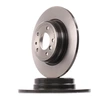 Image de BREMBO 08.5580.11 Disque de frein plein, revêtu, à haute teneur en carbone, avec vis/boulons