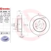 Image de BREMBO 08.B566.11 Disque de frein plein, revêtu