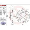 Image de BREMBO 09.7356.2X Disque de frein perforé/ventilé de l'intérieur, revêtu, à haute teneur en carbone