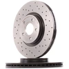 Image de BREMBO 09.A728.1X Disque de frein perforé/ventilé de l'intérieur, revêtu, à haute teneur en carbone