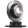 Image de BREMBO 09.9869.81 Disque de frein ventilé de l'intérieur, revêtu, à haute teneur en carbone, avec vis/boulons
