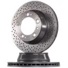 Image de BREMBO 09.6665.11 Disque de frein perforé/ventilé de l'intérieur, revêtu, à haute teneur en carbone, avec vis/boulons
