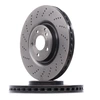 Image de BREMBO 09.B855.51 Disque de frein perforé/ventilé de l'intérieur, revêtu, à haute teneur en carbone, avec vis/boulons