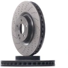 Image de BREMBO 09.A819.11 Disque de frein perforé/ventilé de l'intérieur, revêtu, à haute teneur en carbone, avec vis/boulons