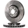 Image de BREMBO 09.B742.51 Disque de frein perforé/ventilé de l'intérieur, revêtu, à haute teneur en carbone, avec vis/boulons