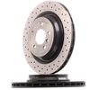 Image de BREMBO 09.A959.21 Disque de frein perforé/ventilé de l'intérieur, revêtu, à haute teneur en carbone, avec vis/boulons
