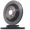Image de BREMBO 09.A961.21 Disque de frein perforé/ventilé de l'intérieur, revêtu, à haute teneur en carbone, avec vis/boulons