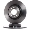 Image de BREMBO 08.A615.11 Disque de frein plein, revêtu, avec vis/boulons