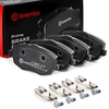 Image de BREMBO P 23 094 Jeu de plaquettes de frein PRIME LINE contact de signal d'usure exclu, avec tôle anti-bruit, avec accessoires