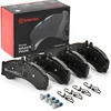 Image de BREMBO P 50 028 Jeu de plaquettes de frein PRIME LINE préparé pour l'indicateur d'usure, avec tôle anti-bruit, avec accessoires