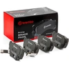Image de BREMBO P 56 010 Jeu de plaquettes de frein PRIME LINE avec indicateur d'usure, avec tôle anti-bruit, sans accessoires