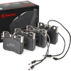 Image de BREMBO P 61 047 Jeu de plaquettes de frein PRIME LINE contact de signal d'usure inclus, avec tôle anti-bruit, sans accessoires