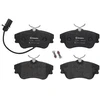 Image de BREMBO P 85 050 Jeu de plaquettes de frein PRIME LINE contact de signal d'usure inclus, avec tôle anti-bruit, avec accessoires