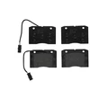 Image de BREMBO P A6 012 Jeu de plaquettes de frein PRIME LINE contact de signal d'usure inclus, avec tôle anti-bruit, sans accessoires