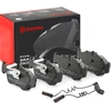 Image de BREMBO P 50 082 Jeu de plaquettes de frein PRIME LINE contact de signal d'usure inclus, avec tôle anti-bruit, avec accessoires