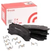 Image de BREMBO P 85 170 Jeu de plaquettes de frein PRIME LINE préparé pour l'indicateur d'usure, avec tôle anti-bruit, avec accessoires