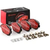 Image de BREMBO P 61 103X Jeu de plaquettes de frein XTRA LINE contact de signal d'usure exclu, avec tôle anti-bruit, avec accessoires