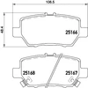 Image de BREMBO P 28 078 Jeu de plaquettes de frein PRIME LINE avec indicateur d'usure, avec tôle anti-bruit, sans accessoires