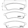 Image de BREMBO P 10 060 Jeu de plaquettes de frein PRIME LINE avec indicateur d'usure, avec tôle anti-bruit, sans accessoires