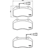 Image de BREMBO P 23 162 Jeu de plaquettes de frein PRIME LINE contact de signal d'usure inclus, avec tôle anti-bruit, sans accessoires
