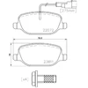 Image de BREMBO P 23 166 Jeu de plaquettes de frein PRIME LINE contact de signal d'usure inclus, avec tôle anti-bruit, avec accessoires