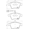 Image de BREMBO P 85 149 Jeu de plaquettes de frein PRIME LINE contact de signal d'usure inclus, avec tôle anti-bruit, avec accessoires