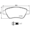Image de BREMBO P 23 169 Jeu de plaquettes de frein PRIME LINE contact de signal d'usure exclu, avec tôle anti-bruit, avec accessoires