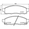 Image de BREMBO P 54 055 Jeu de plaquettes de frein PRIME LINE avec indicateur d'usure, avec tôle anti-bruit, sans accessoires