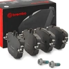 Image de BREMBO P 50 141 Jeu de plaquettes de frein PRIME LINE préparé pour l'indicateur d'usure, avec tôle anti-bruit, avec accessoires