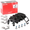 Image de BREMBO P 85 120 Jeu de plaquettes de frein PRIME LINE contact de signal d'usure inclus, avec tôle anti-bruit, avec accessoires