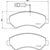 Image de BREMBO P 23 161 Jeu de plaquettes de frein PRIME LINE contact de signal d'usure inclus, avec tôle anti-bruit, avec accessoires