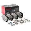 Image de BREMBO P 24 151X Jeu de plaquettes de frein XTRA LINE contact de signal d'usure exclu, avec tôle anti-bruit, avec accessoires