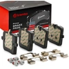 Image de BREMBO P 06 109 Jeu de plaquettes de frein PRIME LINE préparé pour l'indicateur d'usure, avec tôle anti-bruit, avec accessoires