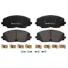 Image de BREMBO P 85 176 Jeu de plaquettes de frein PRIME LINE préparé pour l'indicateur d'usure, avec tôle anti-bruit, avec accessoires