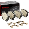 Image de BREMBO P 86 031 Jeu de plaquettes de frein PRIME LINE contact de signal d'usure exclu, avec tôle anti-bruit, avec accessoires