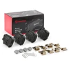 Image de BREMBO P 86 032 Jeu de plaquettes de frein PRIME LINE contact de signal d'usure exclu, avec tôle anti-bruit, avec accessoires