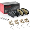 Image de BREMBO P 86 033 Jeu de plaquettes de frein PRIME LINE contact de signal d'usure exclu, avec tôle anti-bruit, avec accessoires