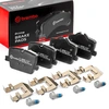 Image de BREMBO P 06 114 Jeu de plaquettes de frein PRIME LINE préparé pour l'indicateur d'usure, avec tôle anti-bruit, avec accessoires